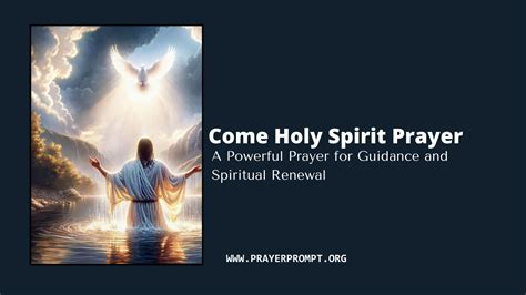 Come, Holy Spirit: A Guide to Transformation and Renewal