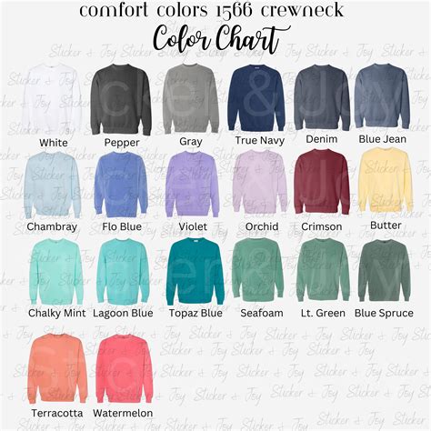 Comfort Colors Sweatshirt Colors: A Comprehensive Guide to the Vintage Charm