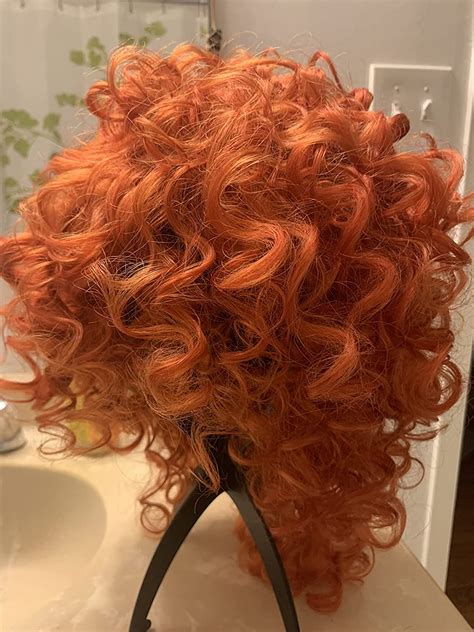 Comfortable Long Curly Lace Front Copper Wigs 16 Inch