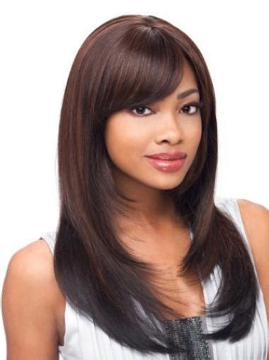 Comfortable Synthetic Auburn Lace Front Long Wigs