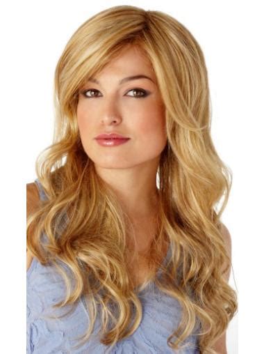 Comfortable Synthetic Blonde Wavy Long Wigs