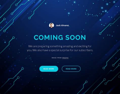 Coming Soon Landing Page Template