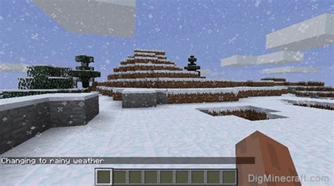 Command Line to Stop Snowing Minecraft