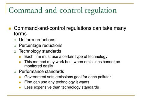 Command-and-control regulation: