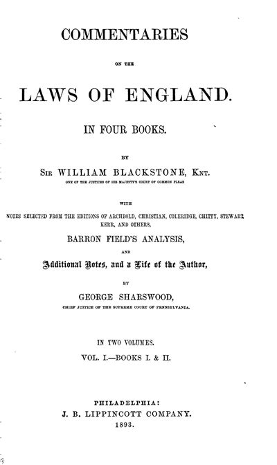 Commentaries On the Laws of England In Four Books Volume 2 Latin Edition Kindle Editon