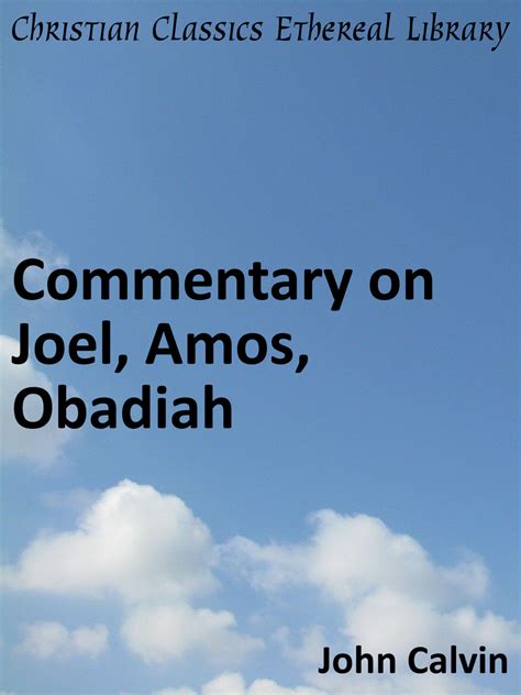 Commentary on Joel Kindle Editon
