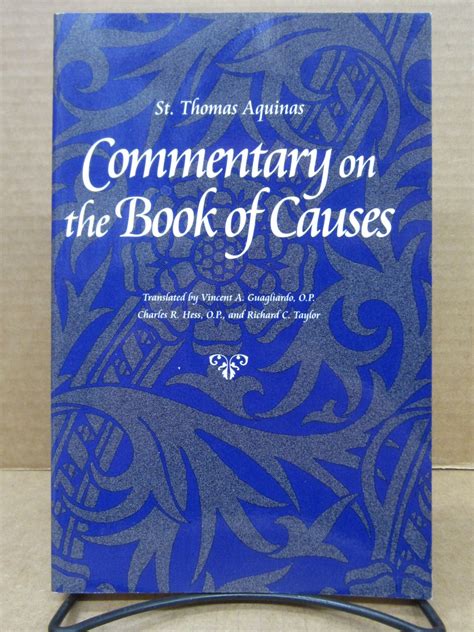 Commentary on the Book of Causes Thomas Aquinas in Translation by Thomas Aquinas 1996-04-01 Epub