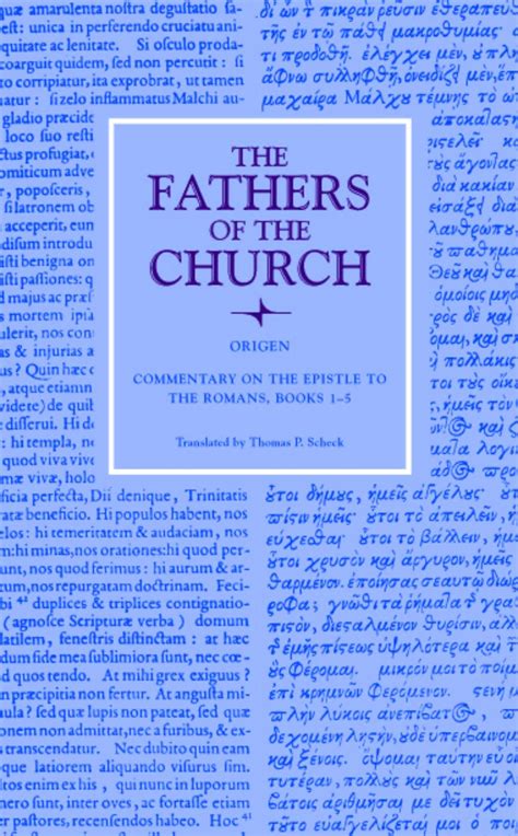 Commentary on the Epistle to the Romans Books 1-5 Fathers of the Church Patristic Series Kindle Editon