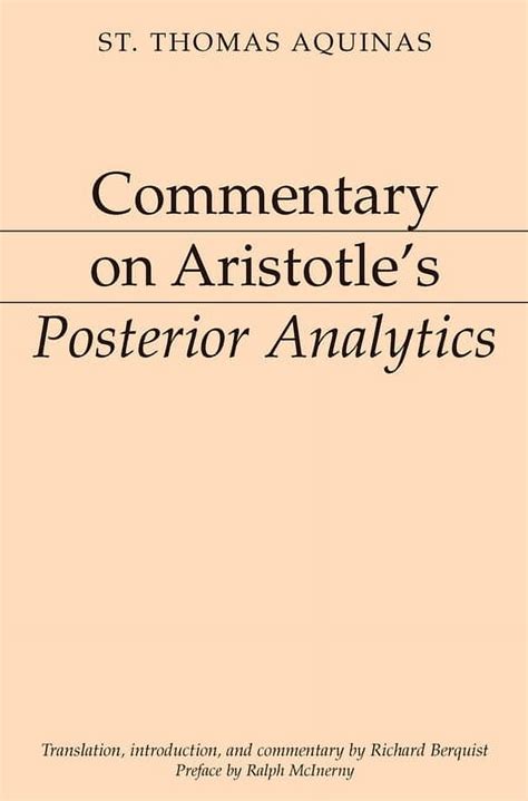 Commentary on the Posterior analytics of Aristotle Reader