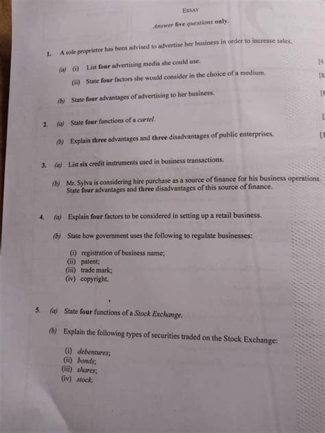 Commerce Question And Answer For 2012 Waec Reader