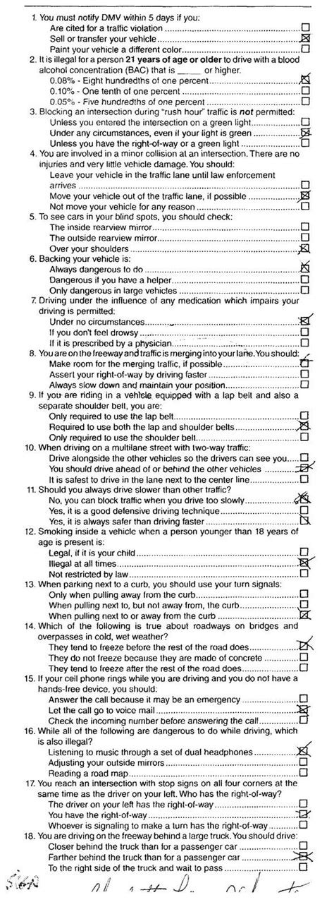 Commercial Drivers License Test Answers Doc