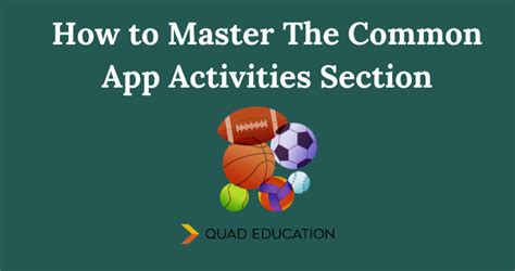 Common App Activities Section: A Comprehensive Guide