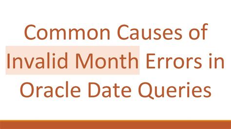 Common Causes of Query Error 0-1000