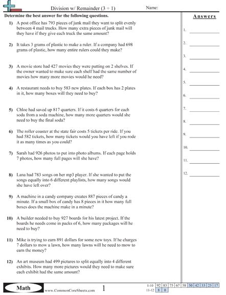 Common Core Answer C PDF