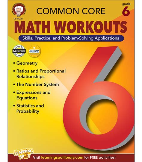 Common Core Math Workouts Grade 6 PDF