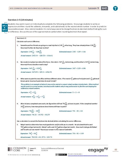 Common Core Mathematics Curriculum Lesson 22 Answers Doc