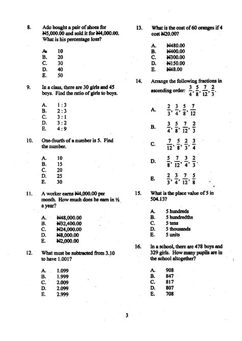 Common Entrance Examination Past Question Papers Ebook Kindle Editon