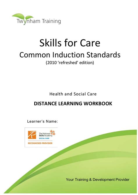 Common Induction Standards 2010 Workbook Answers PDF