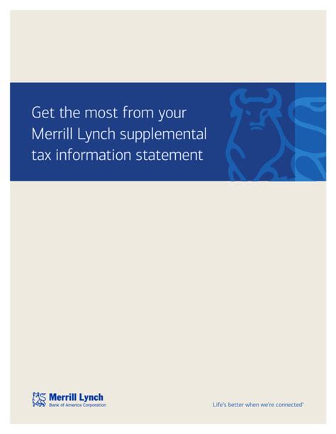 Common Merrill Lynch tax documents include: