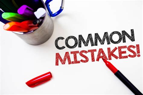 Common Mistakes To Avoid