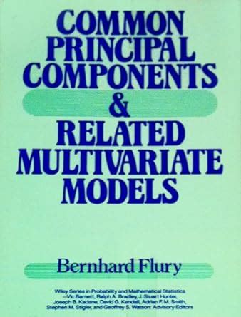Common Principal Components and Related Multivariate Models PDF