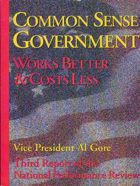 Common Sense Government Works Better and Costs Less PDF