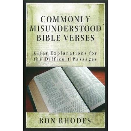 Commonly Misunderstood Bible Verses: Clear Explanations for the Difficult Passages Reader