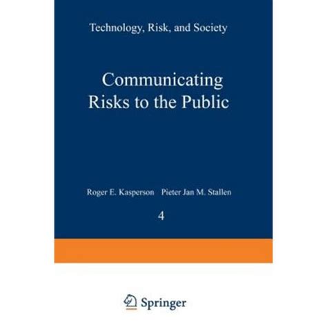 Communicating Risks to the Public International Perspectives 1st Edition PDF
