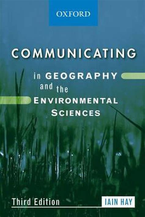 Communicating in Geography and the Environmental Sciences PDF