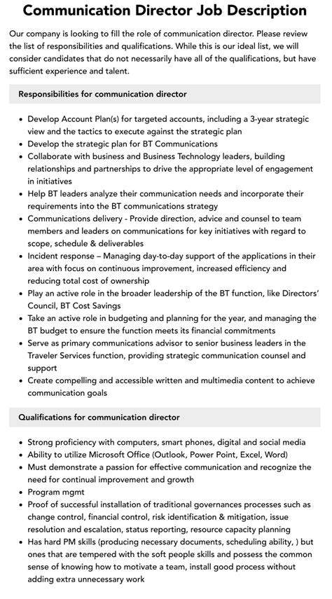 Communication Director Jobs: The Ultimate Guide to Leading Strategic Communication