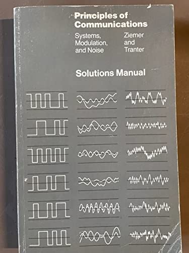 Communication Systems Signals Noise Solutions Manual Reader