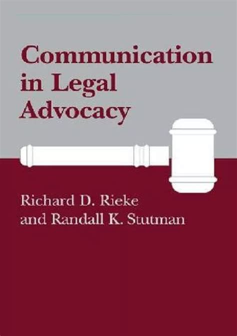 Communication in Legal Advocacy Studies in Communication Processes Series Kindle Editon