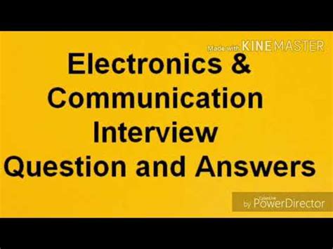 Communications System Ece Interview Questions And Answers Reader