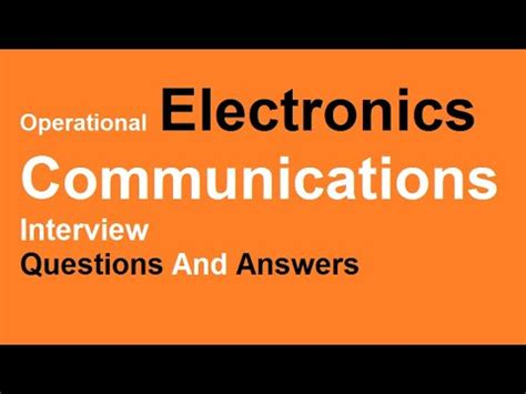 Communications System Ece Interview Questions And Answers Reader