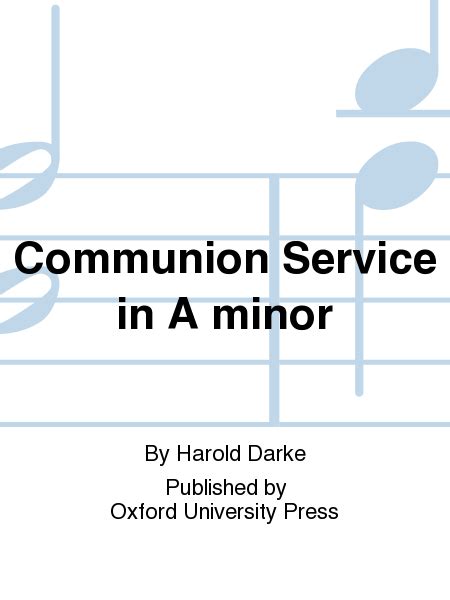 Communion Service In A Minor: Vocal Score Ebook Reader