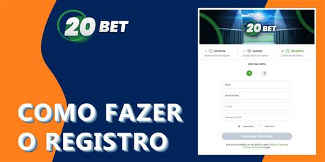 Como se Cadastrar e Fazer Login no 20bet Casino