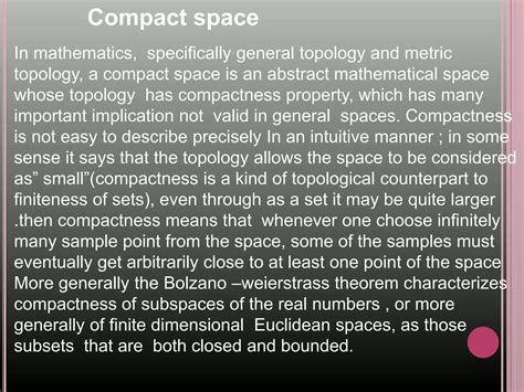 Compactness:
