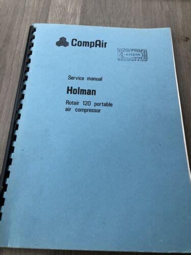 Compair Holman 25 Compressors Service Manual Ebook Epub