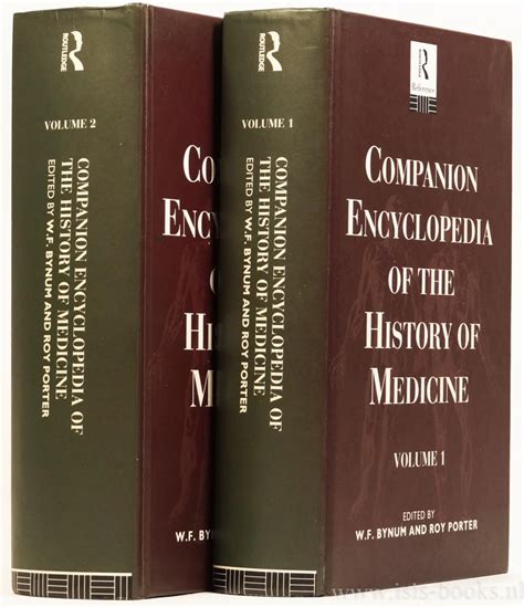 Companion Encyclopedia of the History of Medicine Routledge Companion Encyclopedias Two volumes Doc