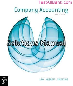 Company Accounting 9th Edition Solutions Epub