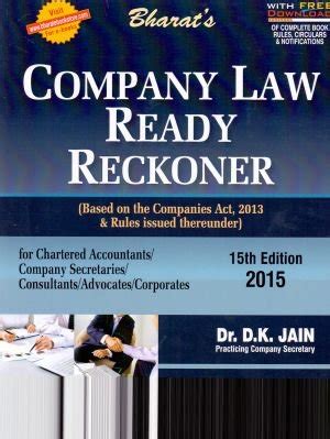 Company Law Ready Reckoner Based on the new Companies Act Epub
