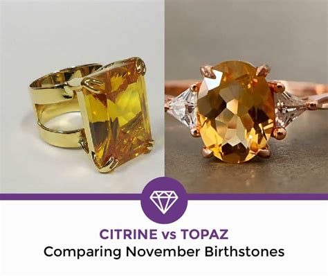 Comparative Analysis: Citrine vs. Other Birthstones