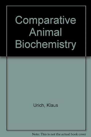 Comparative Animal Biochemistry 1st Edition PDF