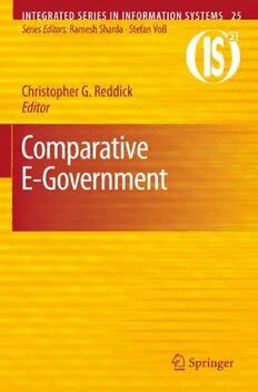 Comparative E-Government Reader