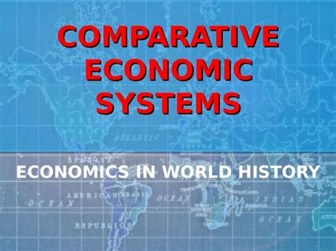 Comparative Economic Systems Epub