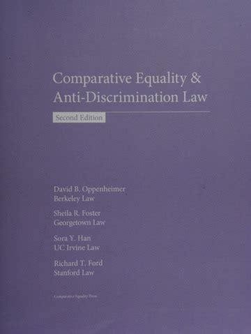 Comparative Equality and Anti-Discrimination Law 2nd edition PDF
