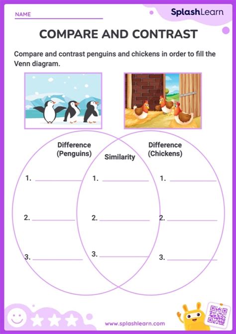 Compare Contrast Table Answer Sheet Kindle Editon