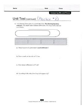 Comparing Bits Pieces Unit Test Answers Reader