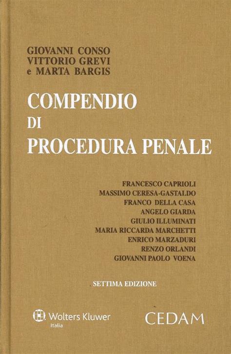 Compendio Procedura Penale Conso Grevi Ebook Epub