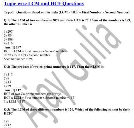 Competitive Exams Maths Questions And Answers Doc